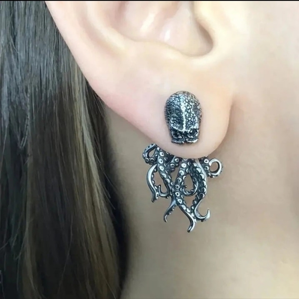 Punk Style Octopus/Cthulhu Earring - Stainless Steel